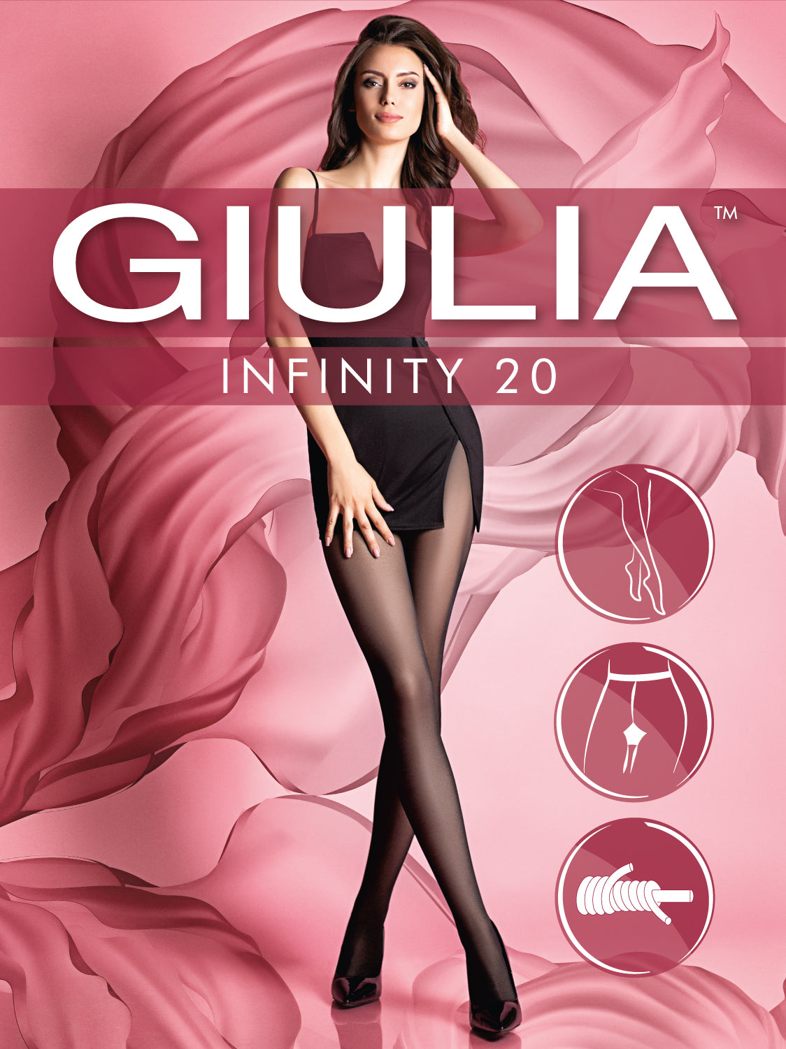 Giulia Santina 20 Lurex Shine Holiday Tights, size 2S