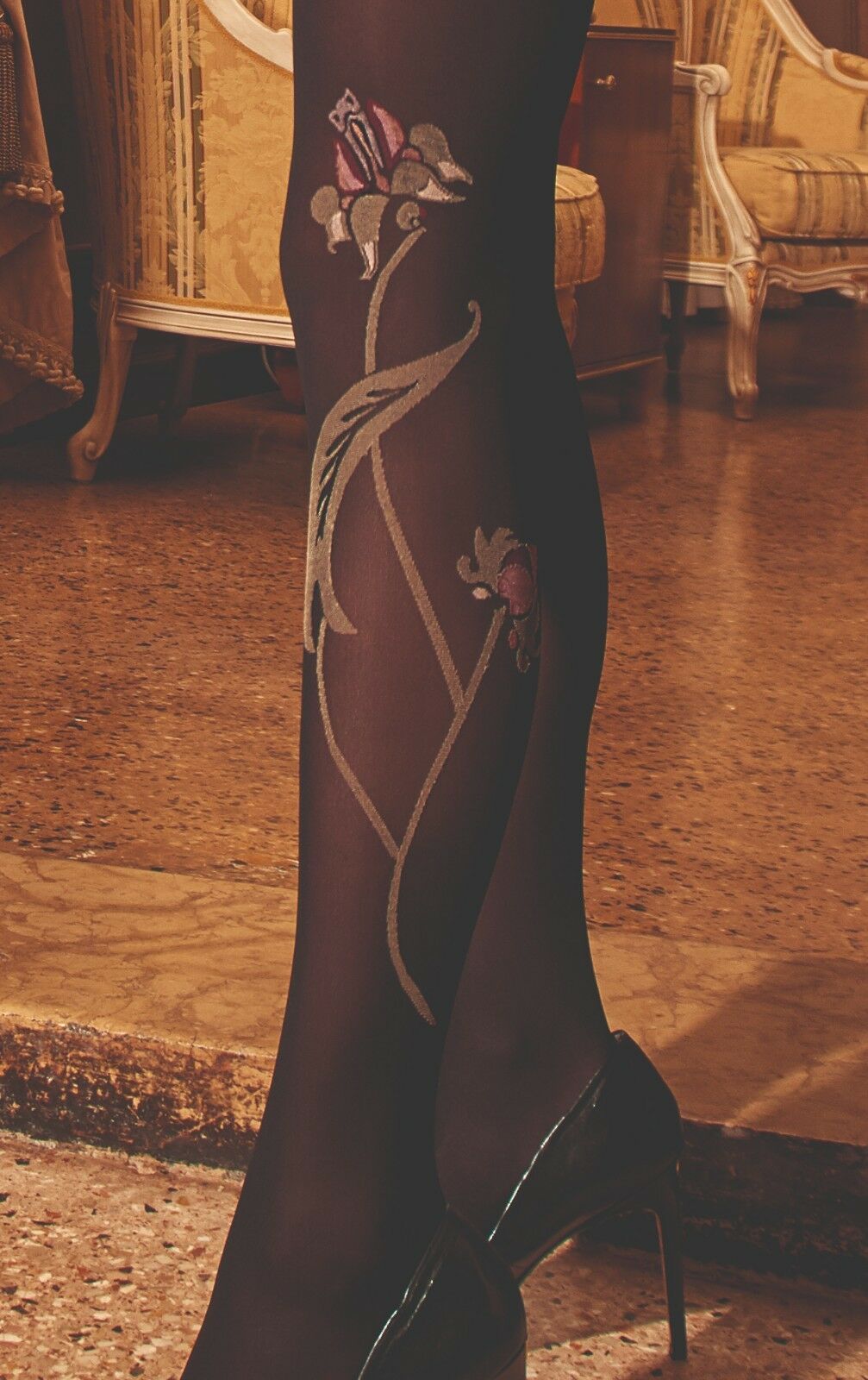 LUCINDA 60 Denier Patterned Tights