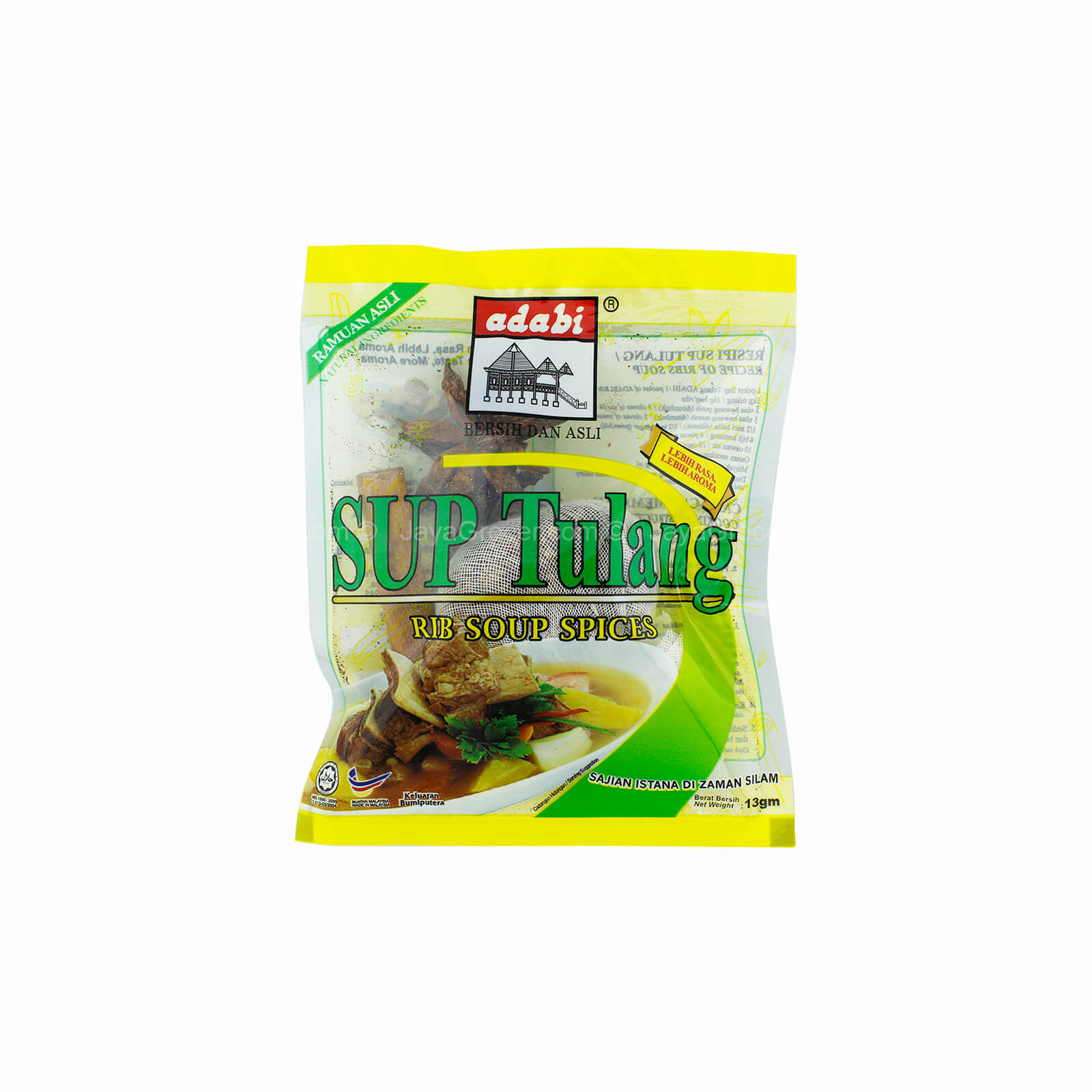 Adabi Sup Tulang Rib Soup Spices 13g Nikmart Halal Frozen