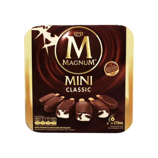 Magnum - Mini Classic/Brownie/Almond Ice Cream 6 x 45ml – Nikmart Halal ...