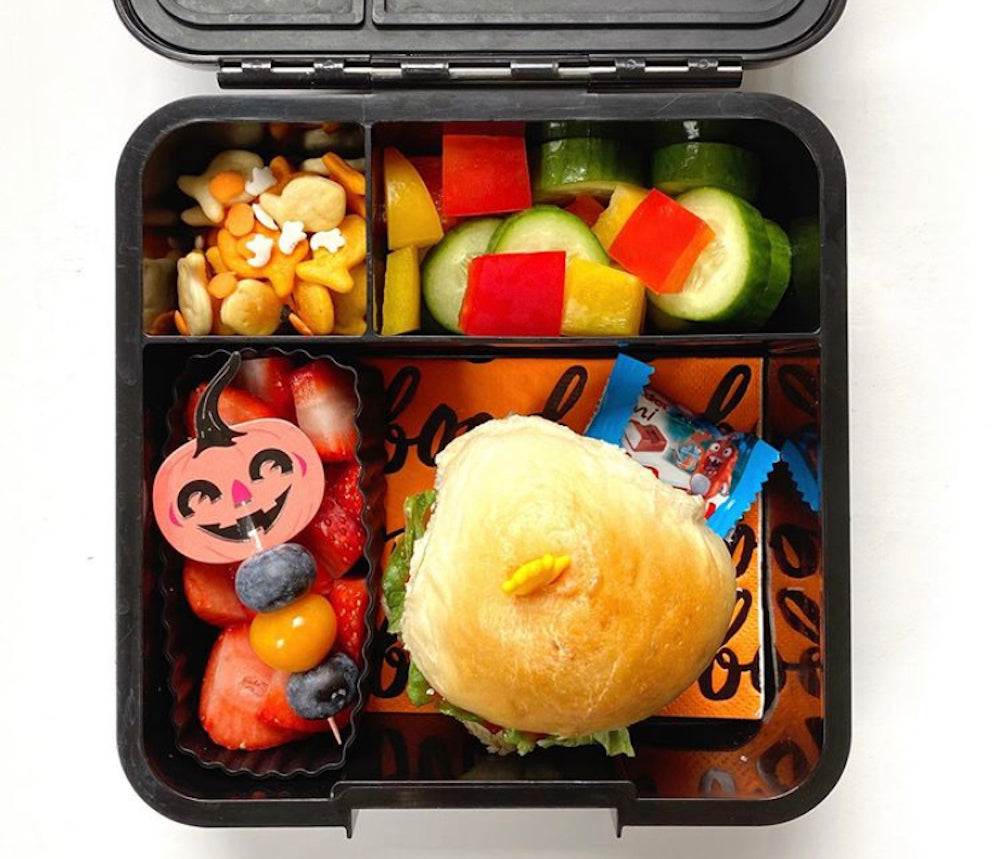 easy halloween bento lunch idea in little lunch box co bento three