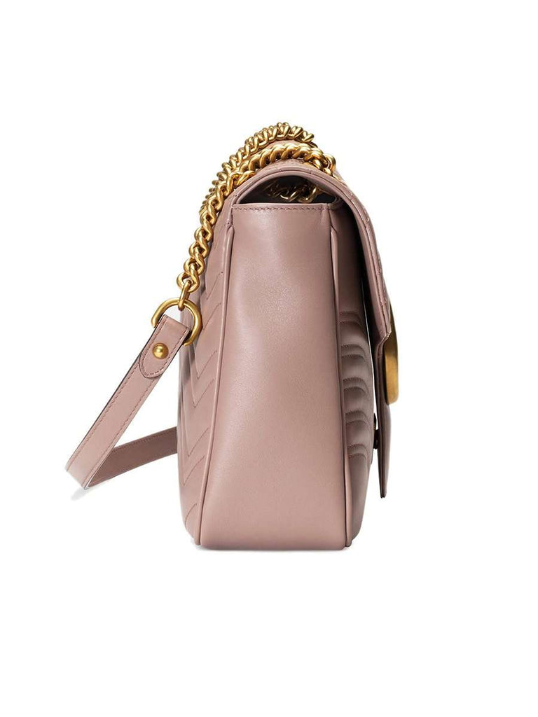 gg marmont matelassé shoulder bag dusty pink