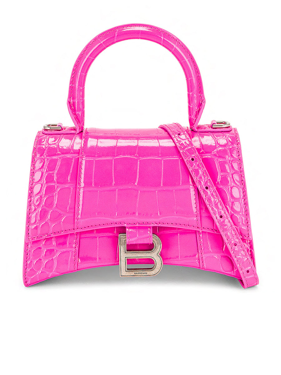 Hourglass XS Top Handle Bag in Neon Pink – COSETTE