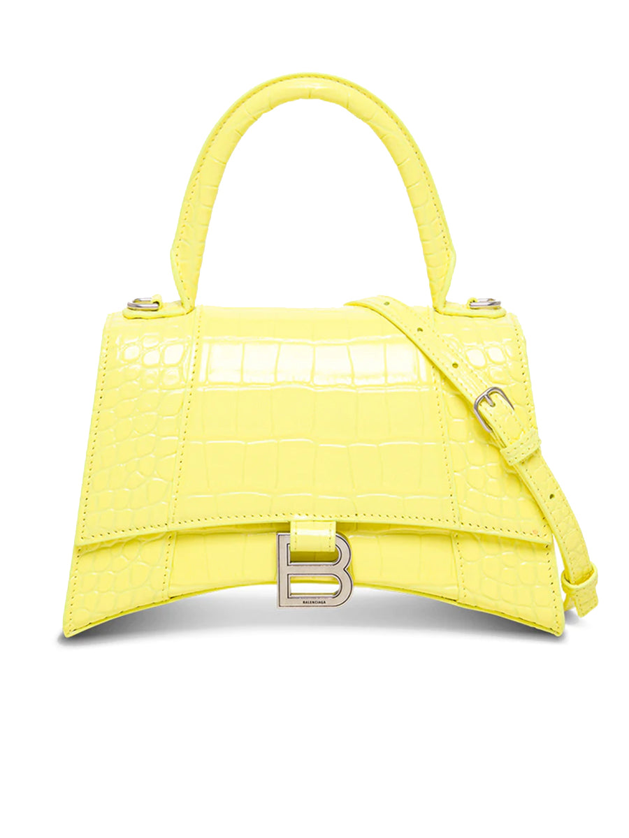 Balenciaga Hourglass Small Top Handle Bag in Yellow – COSETTE