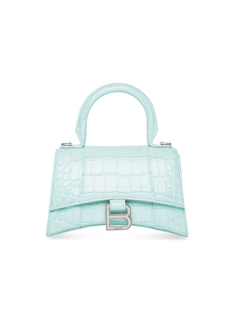 Balenciaga Hourglass XS top handle bag for Women  Blue in UAE  Level Shoes
