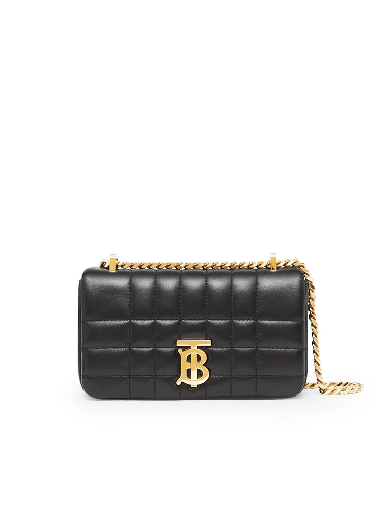 Burberry Mini Quilted Lambskin Lola Camera Bag in Black – COSETTE