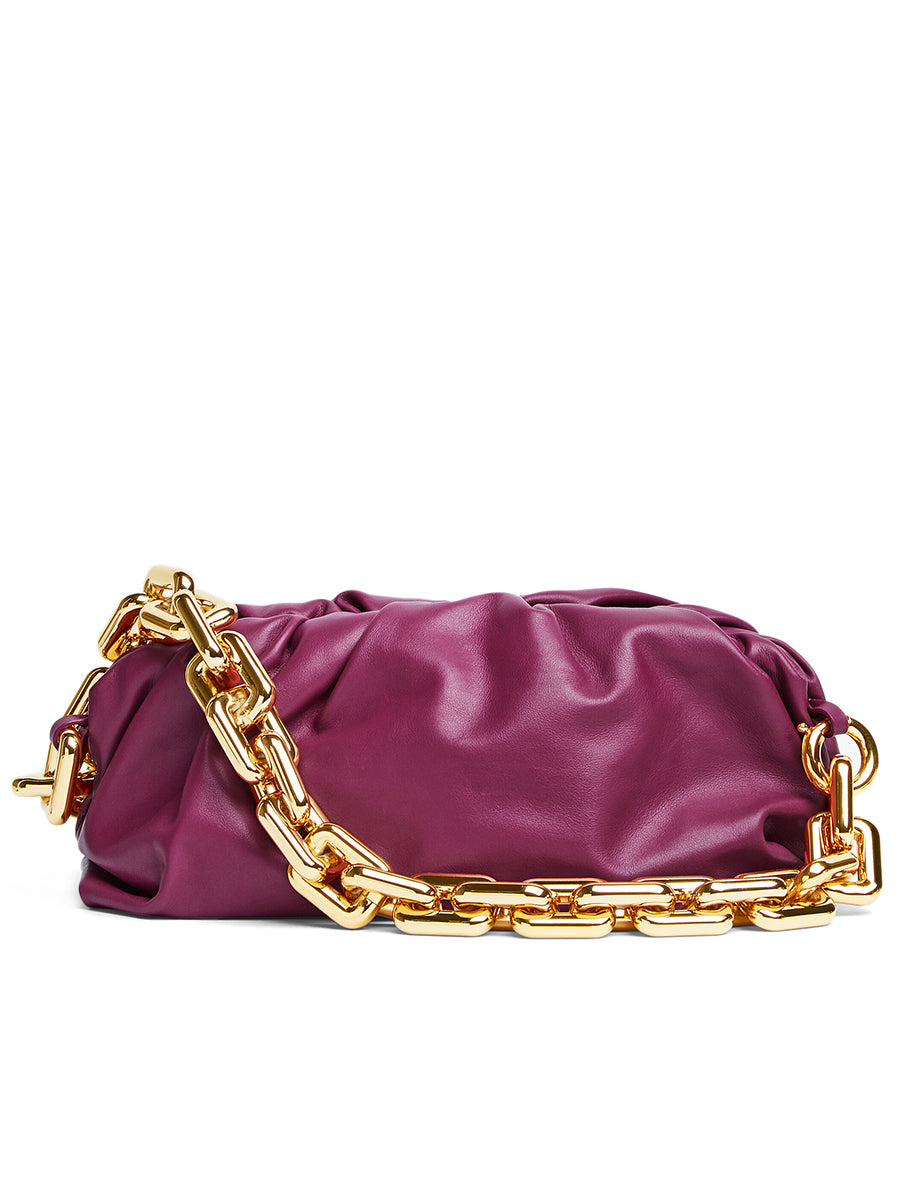 Bottega Veneta Chain Pouch in Cinnabar | Designer Pouch – COSETTE