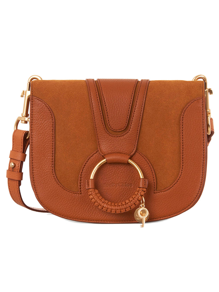 Hana Leather & Suede Shoulder Bag in Caramello – COSETTE