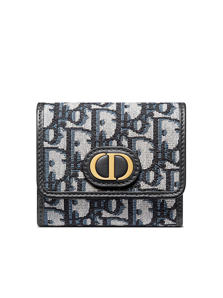 christian dior saddle flap card holder