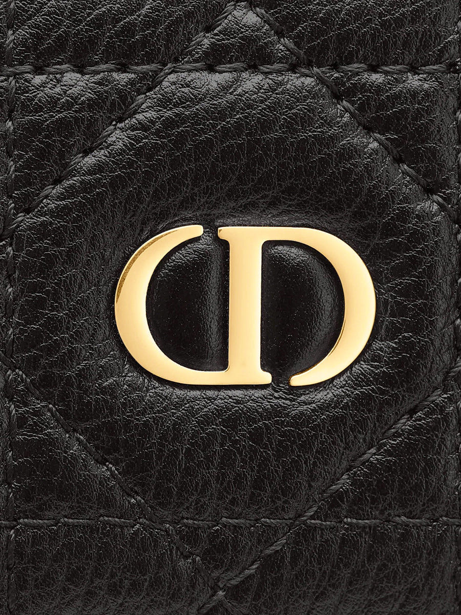 Lady Dior Flap Card Holder in Black | Designer Card Holder – COSETTE