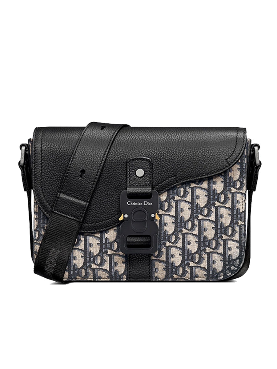 Dior Saddle Bag Denim Camouflage Jacquard