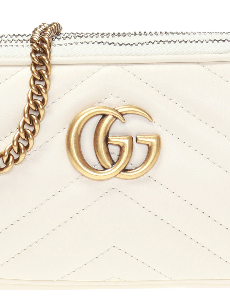 GG Marmont Mini Chain Bag in White – COSETTE