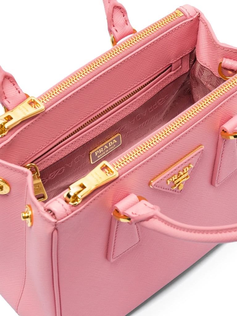 Galleria Saffiano Leather Micro-Bag in Petal Pink – COSETTE