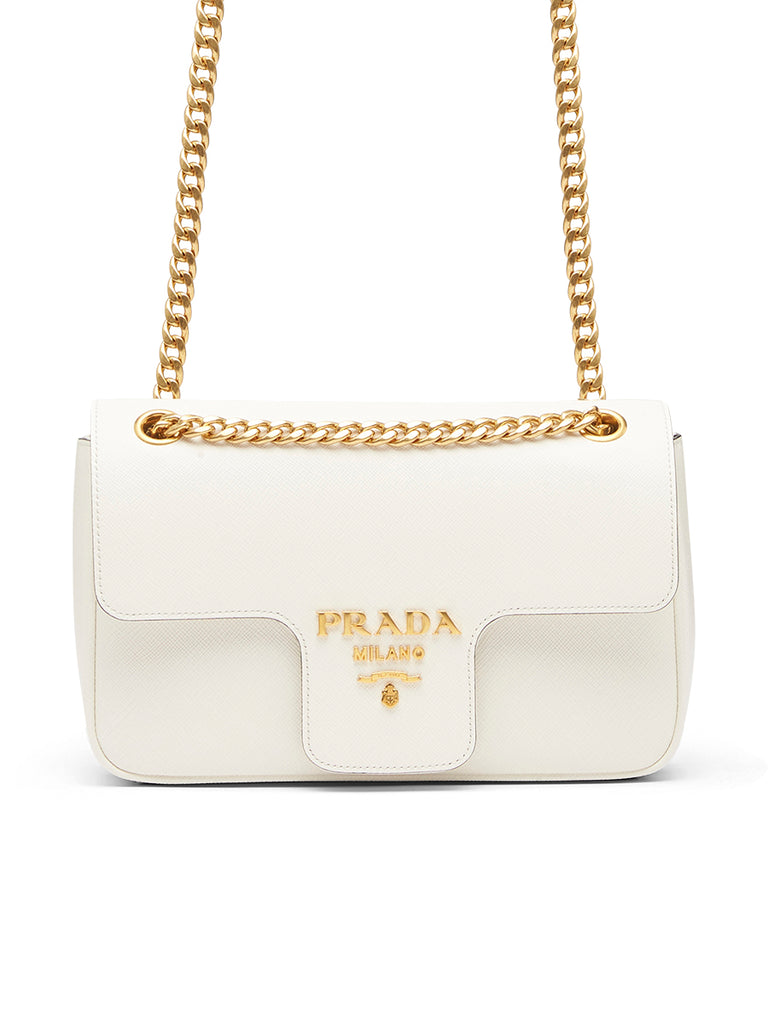 prada leather chain bag