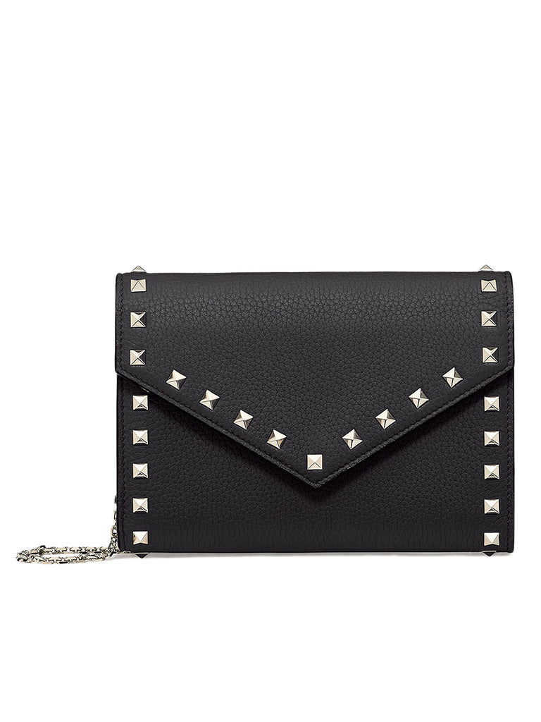 rockstud wallet on a chain