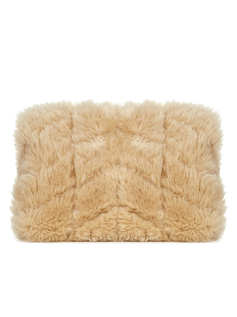 Puffer Small Pouch in Quilted Shearling and Lambskin – COSETTE