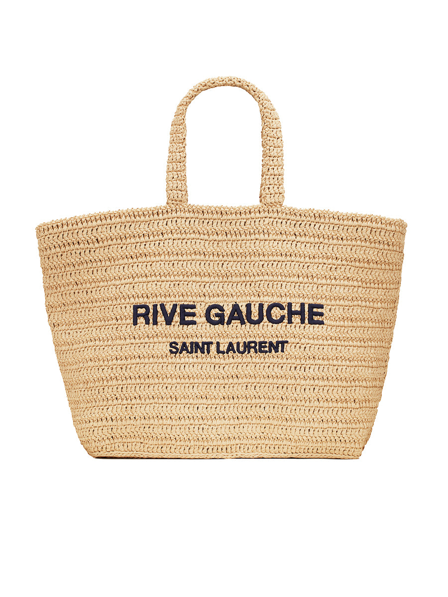 Rive Gauche Supple Tote Bag in Raffia Crochet – COSETTE