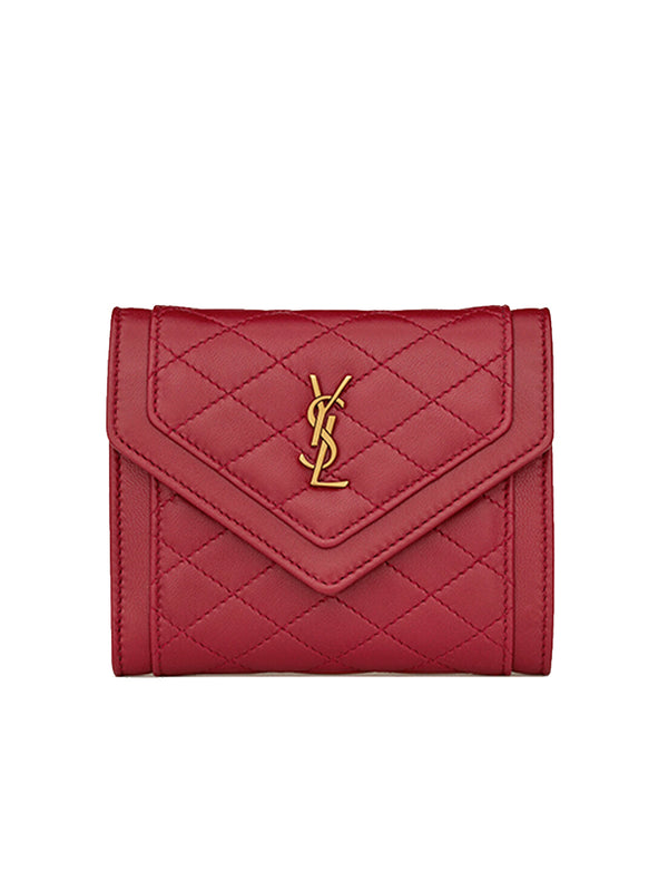 ysl pink card case