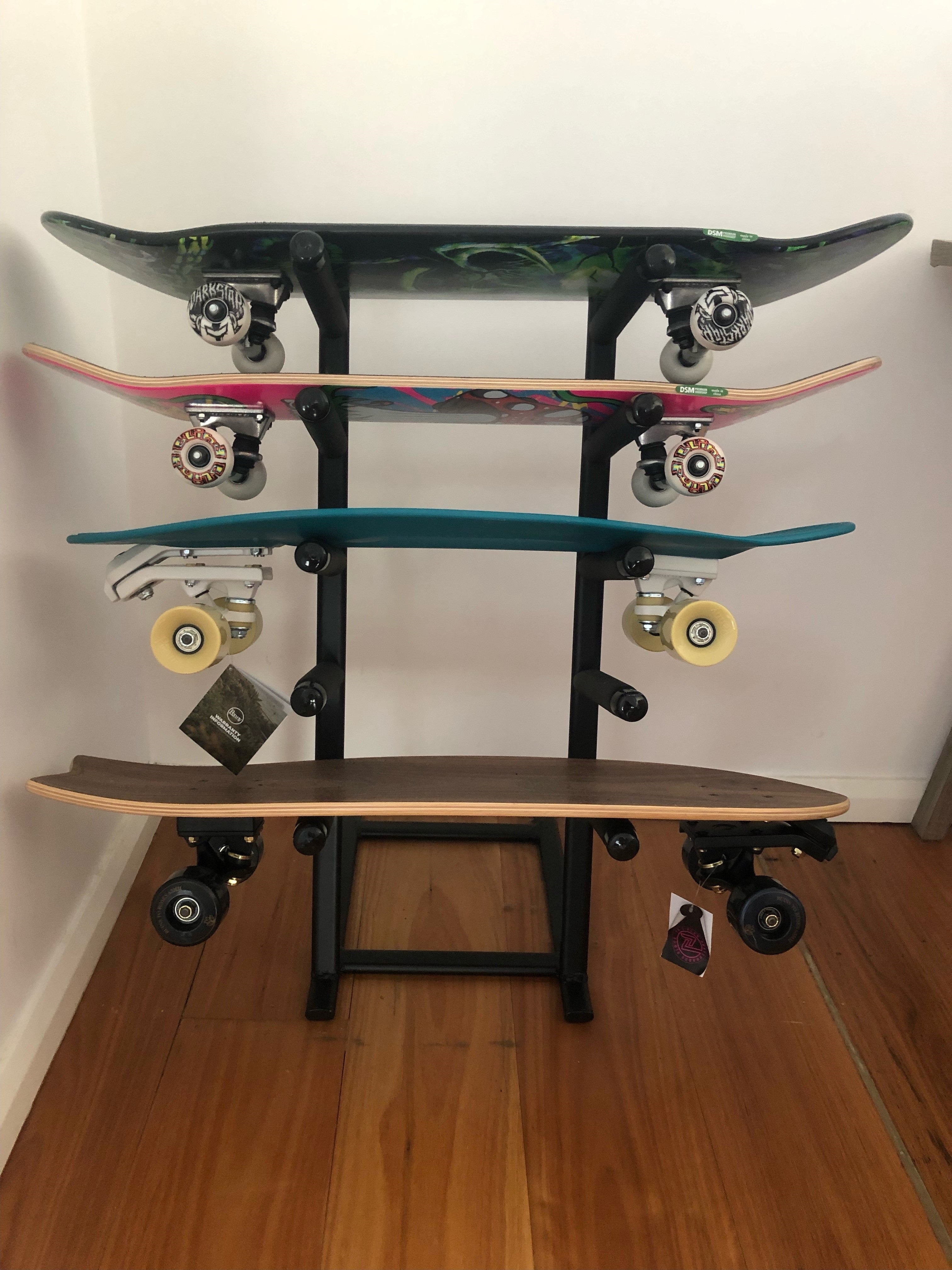 Skateboard Rack Standing Skateboard Display Stand Australia | Curve Surfboard Accessories - Australia