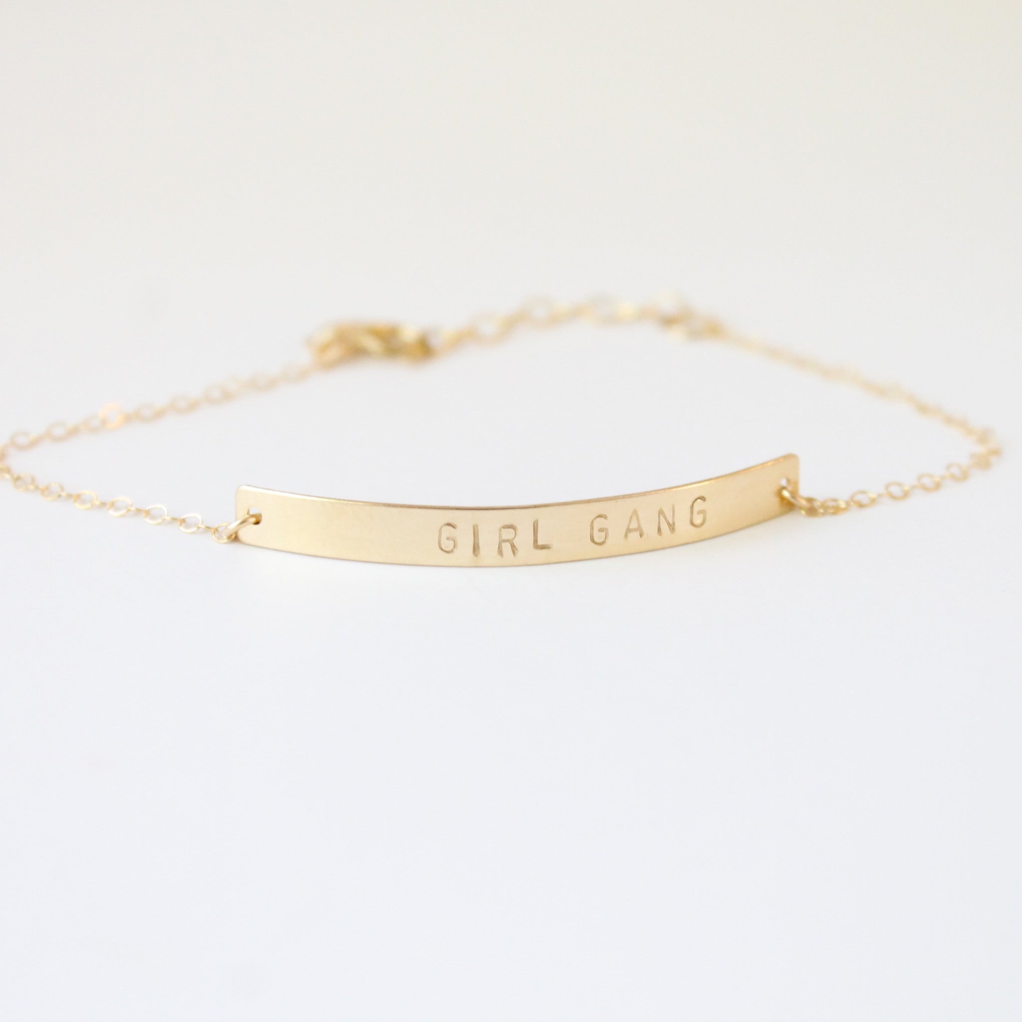 INSTAFAMOUS Bar Bracelet - 14k Gold filled and Sterling Silver