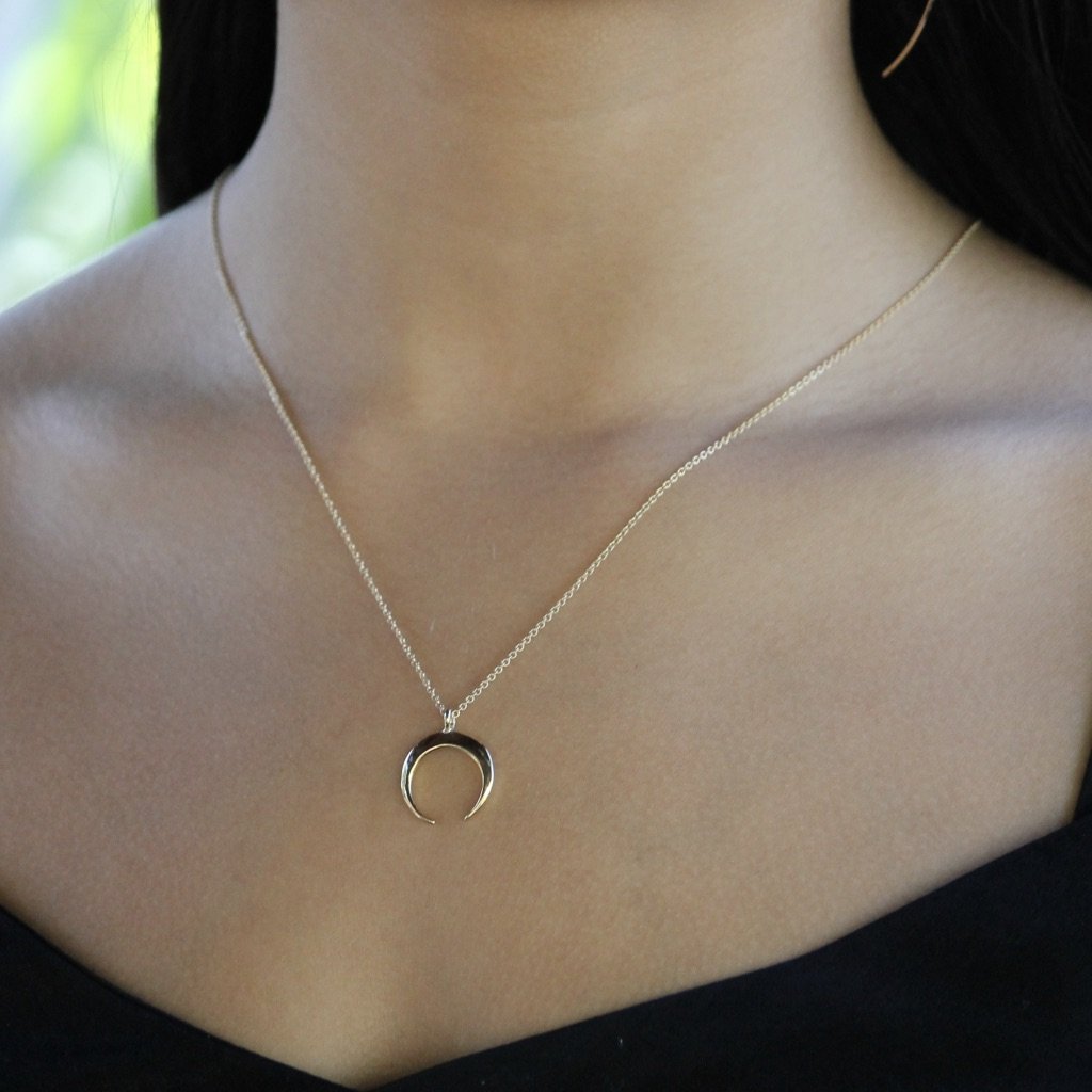 Crescent Pendant Necklace