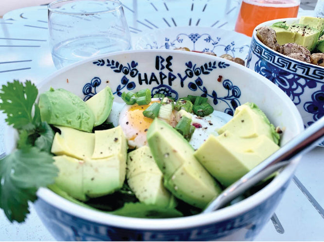 bowl with avocado and egg