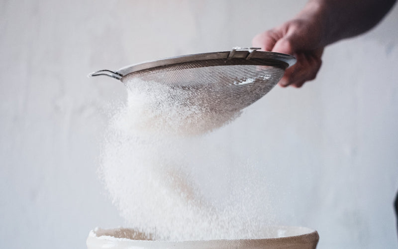 Sifting sugar