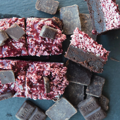 raw acai brownies