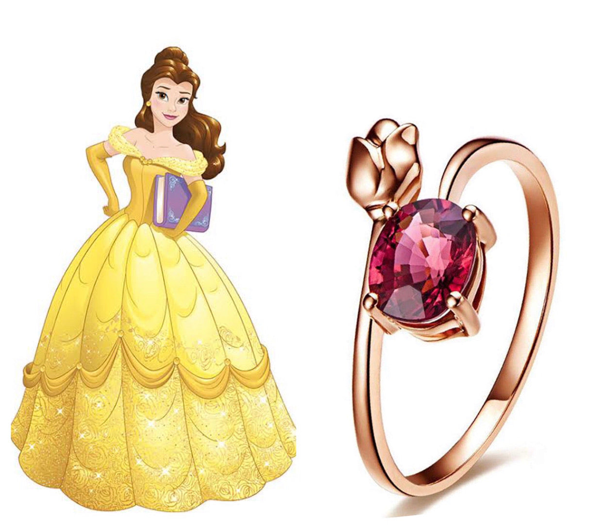 adherirse convergencia Siete La Bella Y La Bestia Anillo Princesa Bella – Accesorios-Mexicali