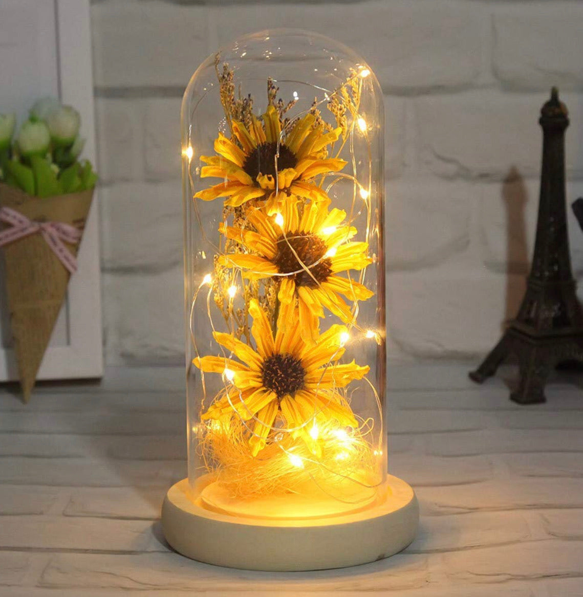 Girasol Encantado Vidrio – Accesorios-Mexicali