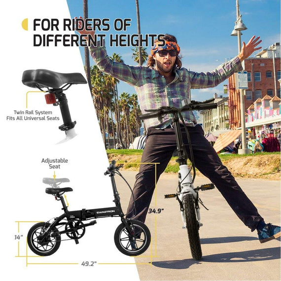 swagtron swagcycle eb pro lightweight folding electric bike