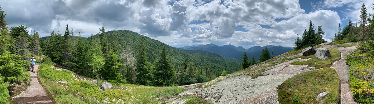 Panoramic photo of the Catskill mountains