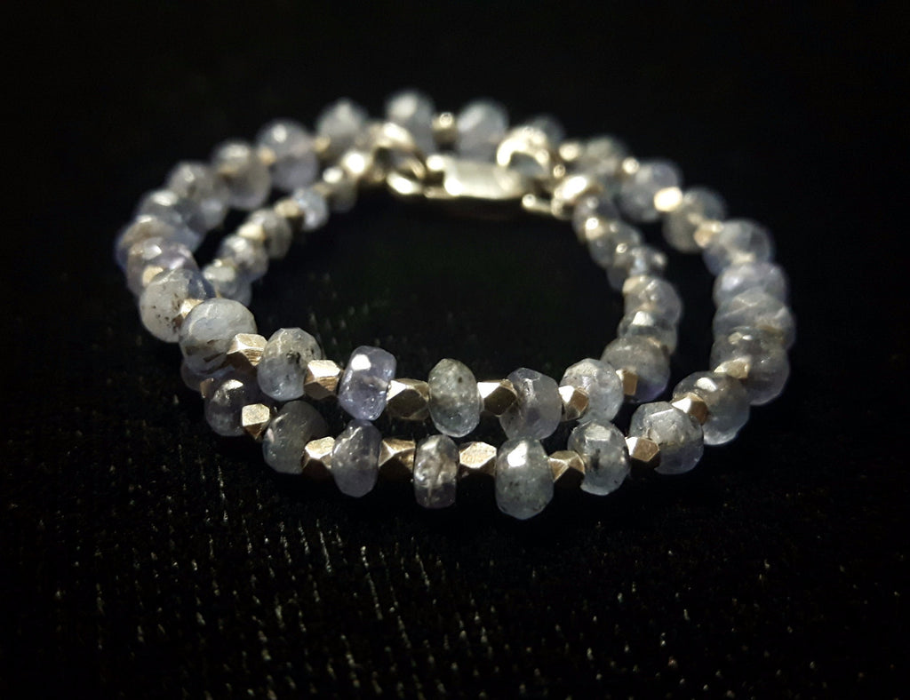 Tanzanite & Silver Bracelet – Leila Haikonen Jewellery