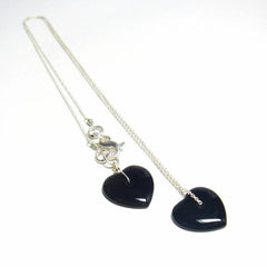 Black Onyx, Sterling Silver Necklace