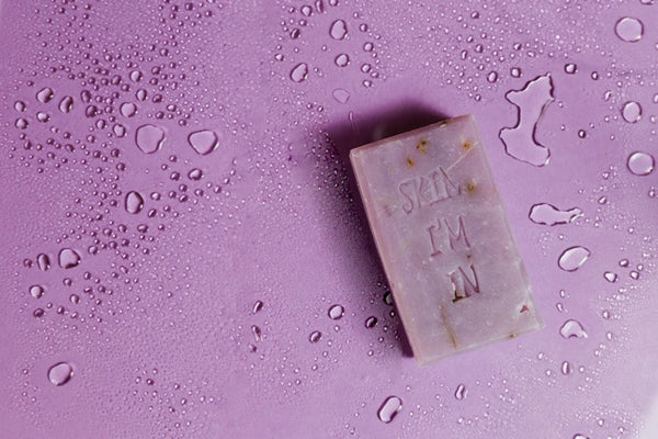 Akoyn Beauty lavender bar soap.