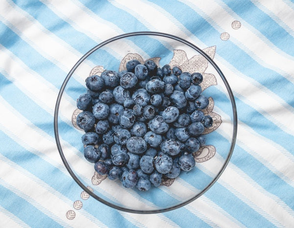 Blueberries served in a bowl.