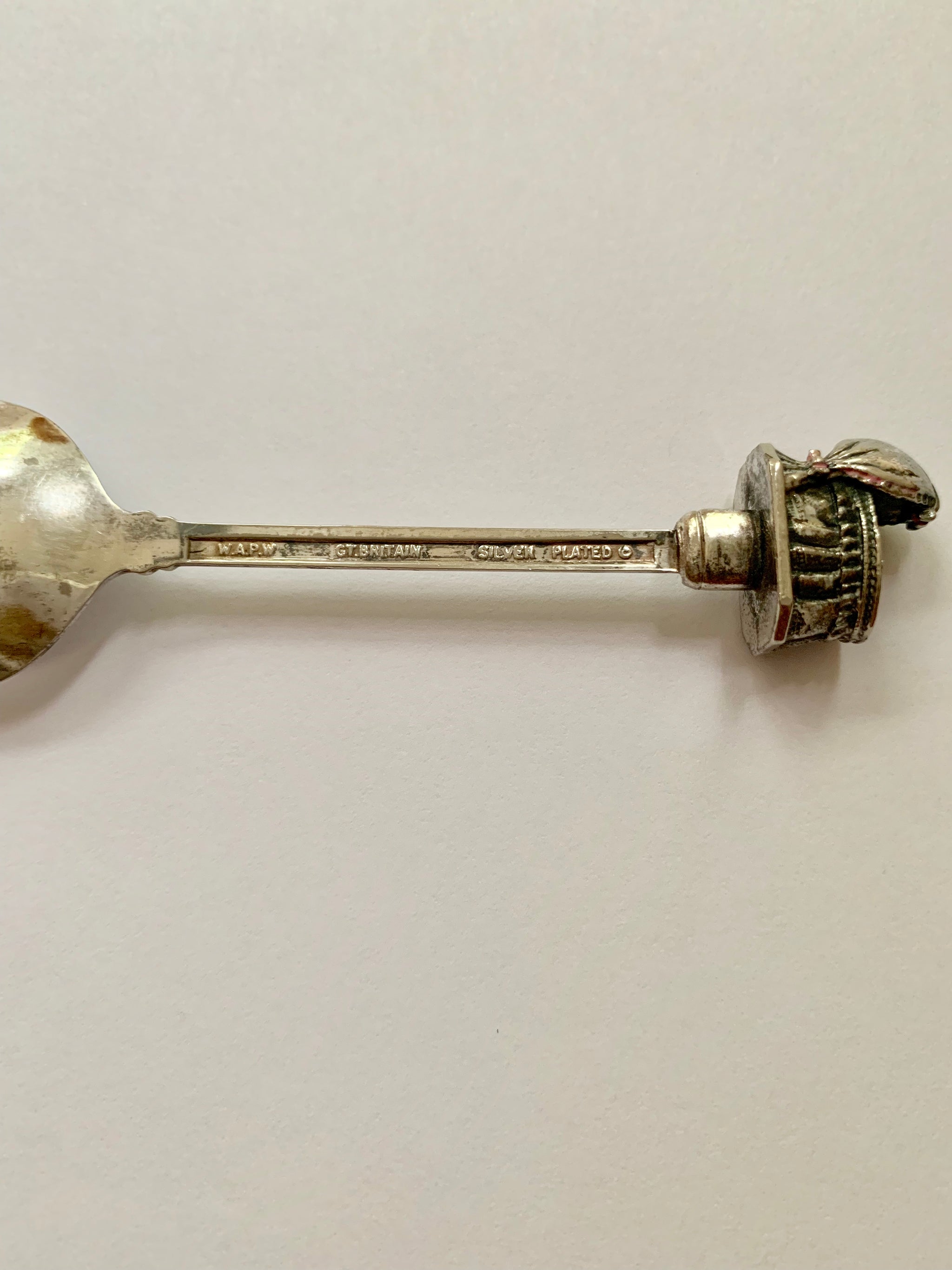 silver plated baby spoon