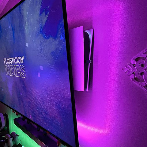 One of Kermit's gaming installs where he chose to HIDEit with the HIDEit PS5 Mount PlayStation 5 Mount