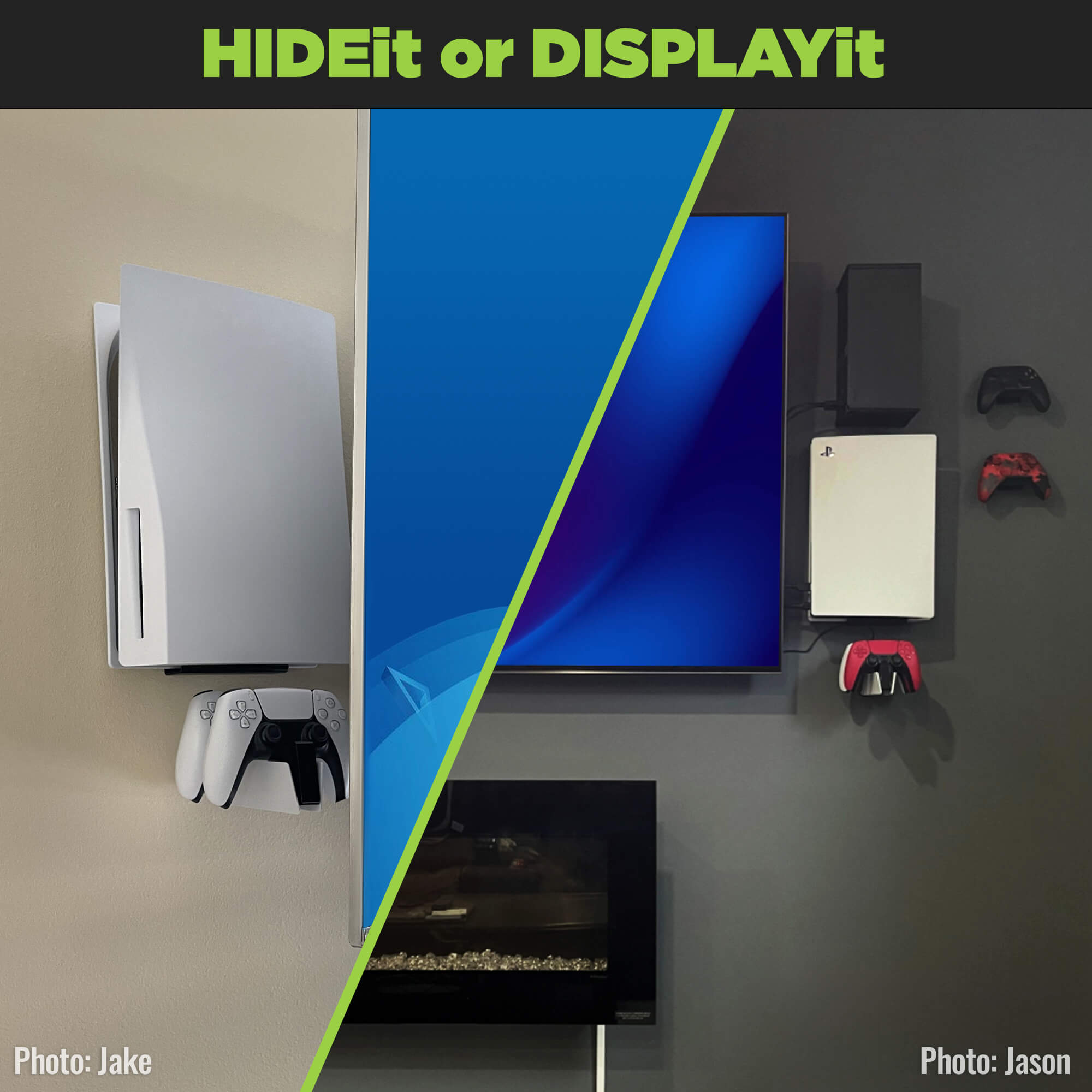 HIDEit PSVR2  PlayStation VR2 Wall Mount Bundle – HIDEit Mounts