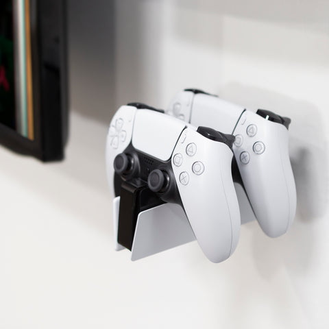 HIDEit Mounts PlayStation 5 DualSense Charging Station Mount with Dock and Two DualSense Controllers