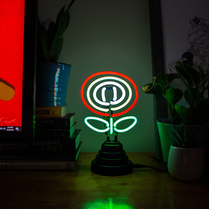 FanFit Gaming Fire Flower Neon Light