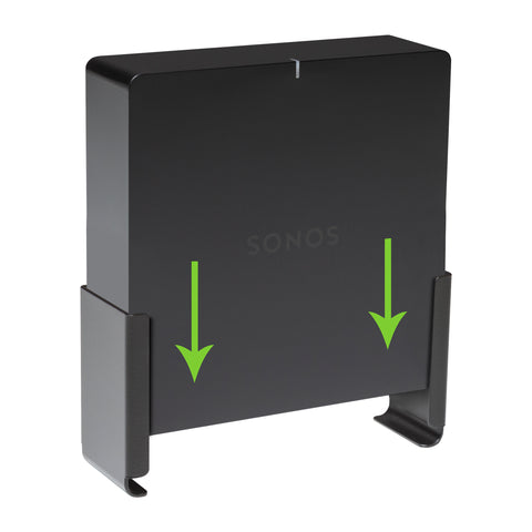 Sonos Port Mount by HIDEit Mounts is easy to install on the wall or under-desk.