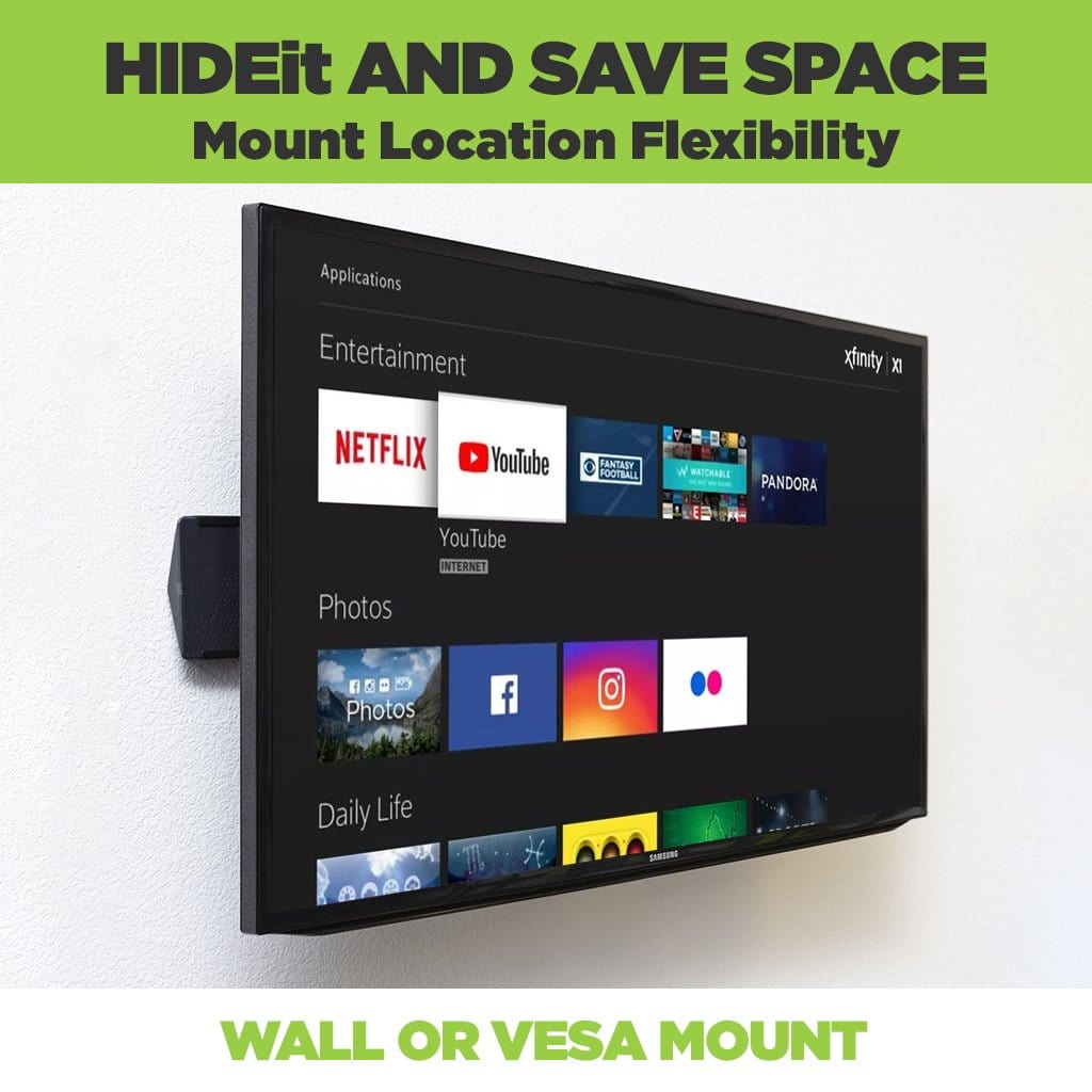  HIDEit Mounts Shield2 Wall Mount for NVIDIA Shield TV Pro -  American Company, Black Steel Wall Mount Compatible with NVIDIA Shield TV  Pro (2017) : Electronics