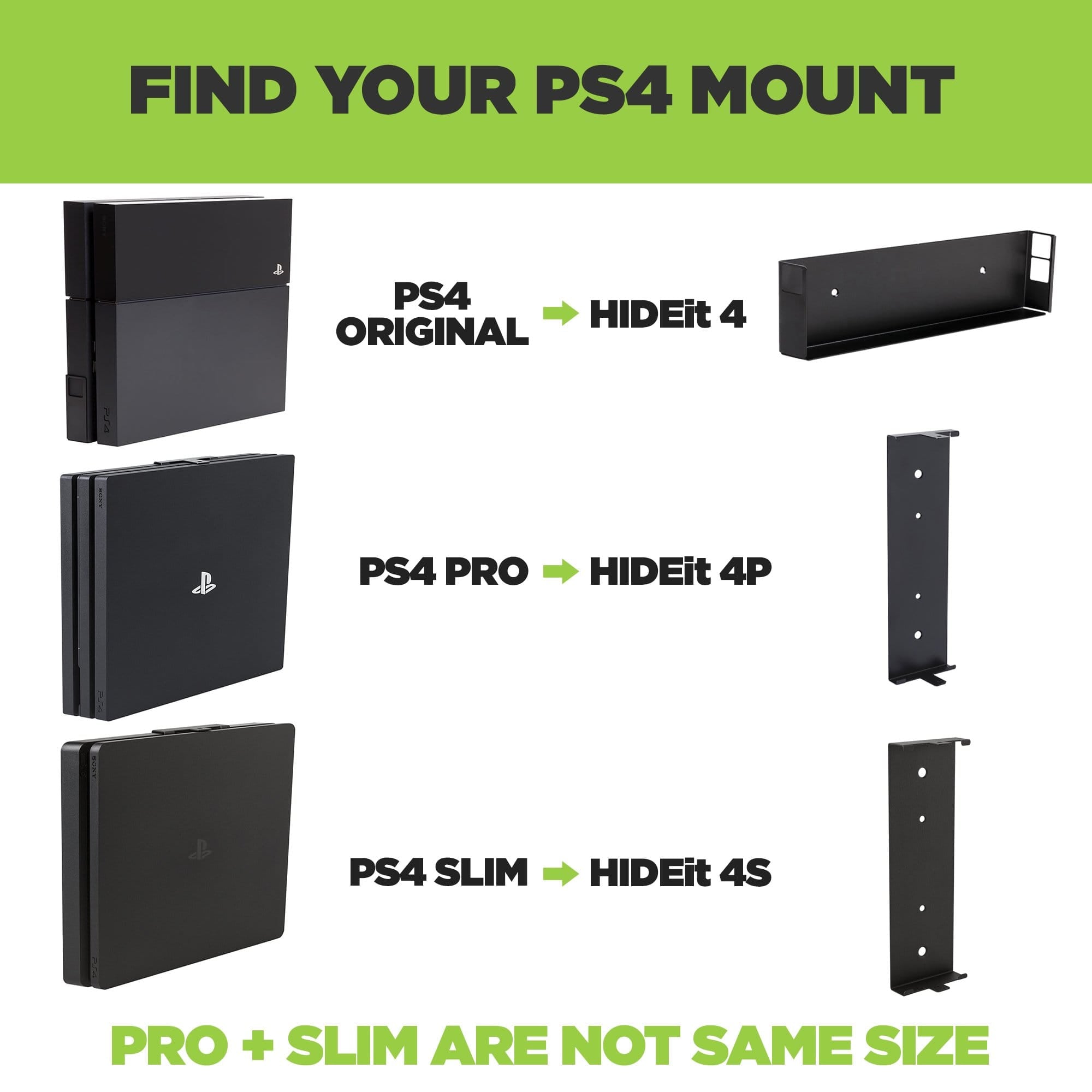 ps4 console wall mount