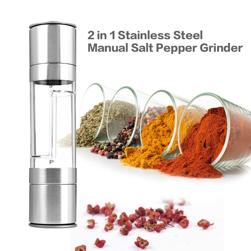 2 in 1 salt & pepper grinder