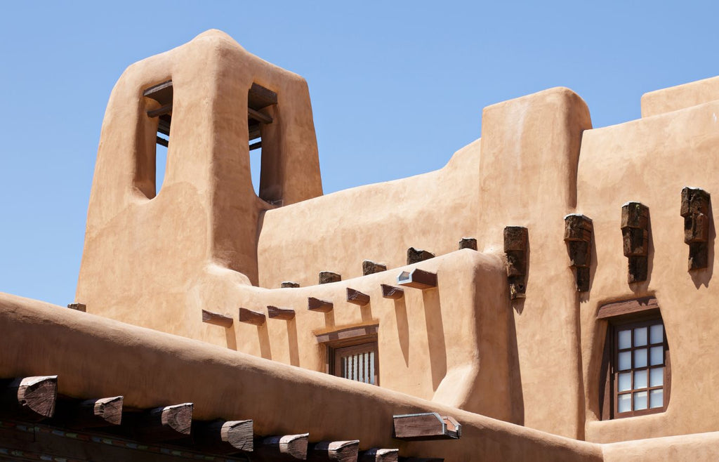 Adobe building in downtown sante fe