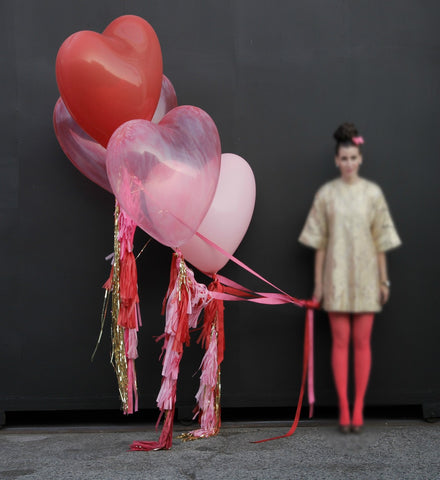 Giant 3ft/1m Balloons: Heart Shaped