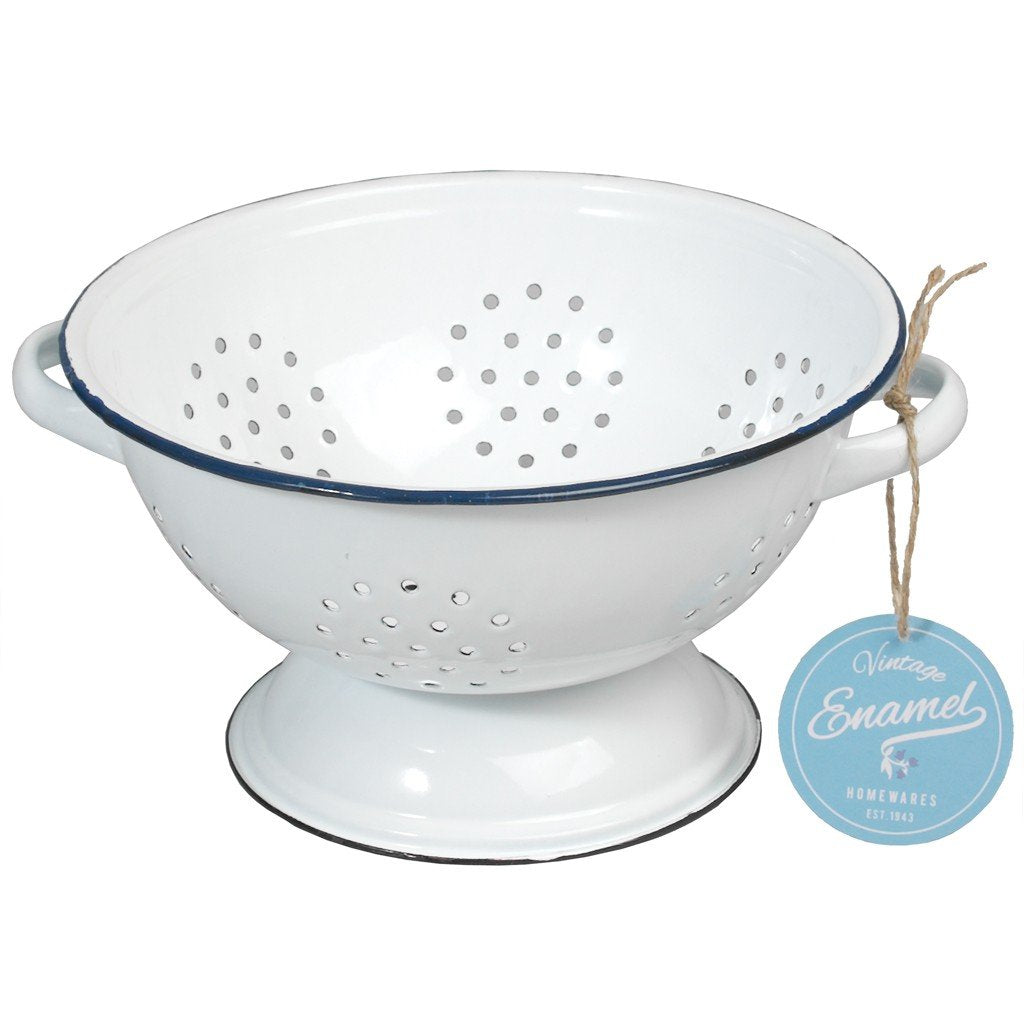 white colander