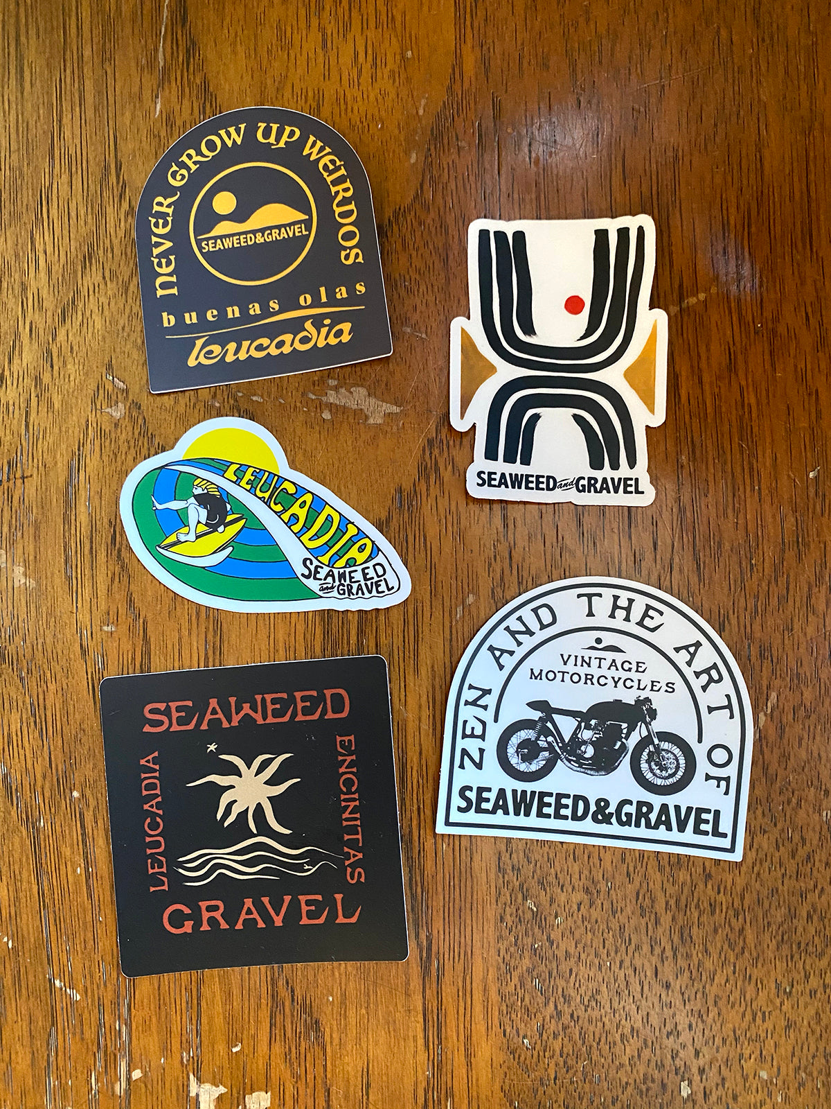 Stickers Deluxe Seaweed and Gravel