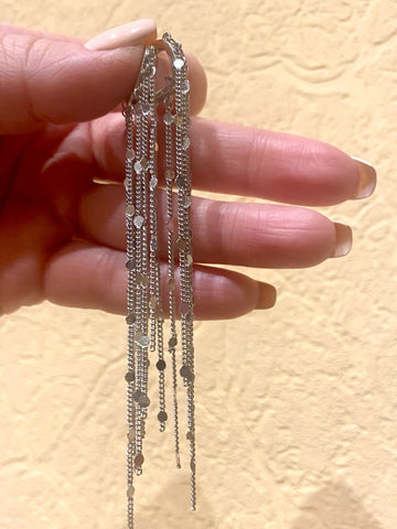 Long Drop Chain Earrings